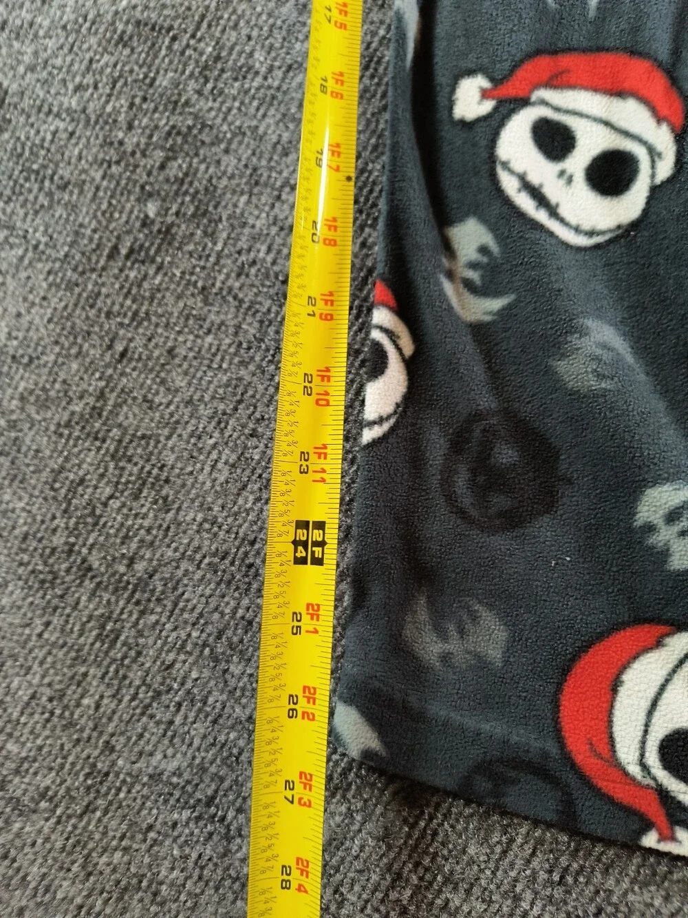 Nightmare Before Christmas Pajama Pants Men’s Lrg Gray Jack Skellington Pumpkin